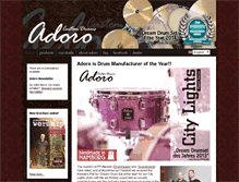 Tablet Screenshot of adoro-drums.de